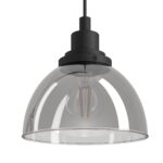 Visilica BELESER 98384 EGLO – E27, crna, dimljeno staklo - Slika 3