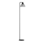 Podna lampa BELESER 98387 EGLO – E27, crna, dimljeno staklo