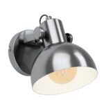 Zidna lampa LUBENHAM 1 43169 EGLO – E27, antik nikl/krem, vintage stil