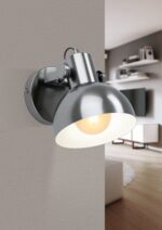 Zidna lampa LUBENHAM 1 43169 EGLO – E27, antik nikl/krem, vintage stil - Slika 2