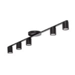 Luster plafonjera RAFA 5xGU10 crna – plafonska spot lampa