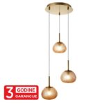 Visilica PRISMA MAP9526-3 109203 MITEA Lighting – 3xG9, staro zlato + amber