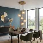 Visilica PRISMA MAP9526-5 109204 MITEA Lighting – 5xG9, staro zlato + amber - Slika 2