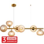 Visilica PRISMA MAP9526-7 109206 MITEA Lighting – 7xG9, staro zlato + amber