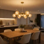 Visilica PRISMA MAP9526-9B 109208 MITEA Lighting – 9xG9, staro zlato + amber - Slika 2