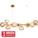 Visilica PRISMA MAP9526-10 109209 MITEA Lighting – 10xG9, staro zlato + amber
