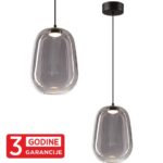 Visilica ETERNA MAP9461-1B 109263 MITEA Lighting – LED 4W 3000K, crna + smoky