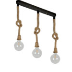 Visilica ROPE 3L MEGGA – 3xE27, metal i kanap