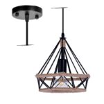 Visilica CRAB-1R MEGGA – 1xE27, metal i kanap, vintage stil