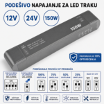 PODESIVO NAPAJANJE 150W 12V-24V IP20