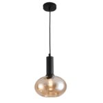 Visilica MAX A-1R MEGGA – 1xE27, metal i amber staklo - Slika 2