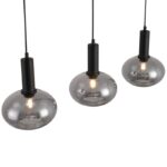 Visilica MAX S-3L MEGGA – 3xE27, metal i smoke staklo - Slika 2