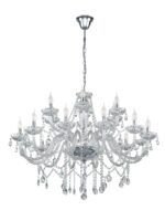 Luster BASILANO 1 EGLO 39103 – Kristalni luster sa E14 grlima, hrom