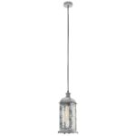 Visilica LISBURN 1 EGLO 49216 – E27, antik srebrna, vintage industrijska visilica