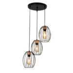 Visilica KILY-3R MEGGA – E27, metal i drvo