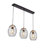 Visilica KILY-3L MEGGA – E27, metal i drvo