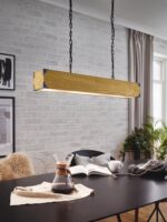 Visilica HARBOROUGH EGLO 43159 – 4xE27, metal i drvo, vintage industrijski stil - Slika 2