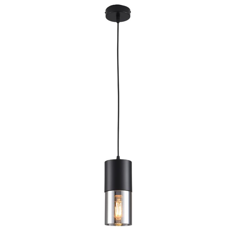 781-014147-a Visilica TRIX-1R MEGGA – 3xE27, smoky staklo, crna - Slika 1