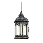 Visilica REDFORD 1 EGLO 49225 – E27, antik srebrna vintage visilica - Slika 2