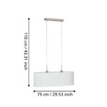 Visilica PASTERI 31579 EGLO – 3xE27, bela - Slika 4
