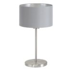 Stona lampa MASERLO 31628 EGLO – 1xE27, siva/srebrna
