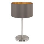Stona lampa MASERLO 31631 EGLO – 1xE27, kapućino/zlatna