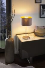 Stona lampa MASERLO 31631 EGLO – 1xE27, kapućino/zlatna - Slika 2