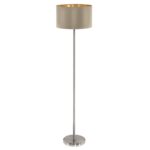 Podna lampa MASERLO 95171 EGLO – 1xE27, taupe/zlatna