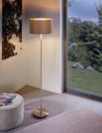 Podna lampa MASERLO 95171 EGLO – 1xE27, taupe/zlatna - Slika 2