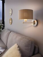 Zidna lampa MASERLO 95055 EGLO – 1xE27, taupe/zlatna - Slika 2