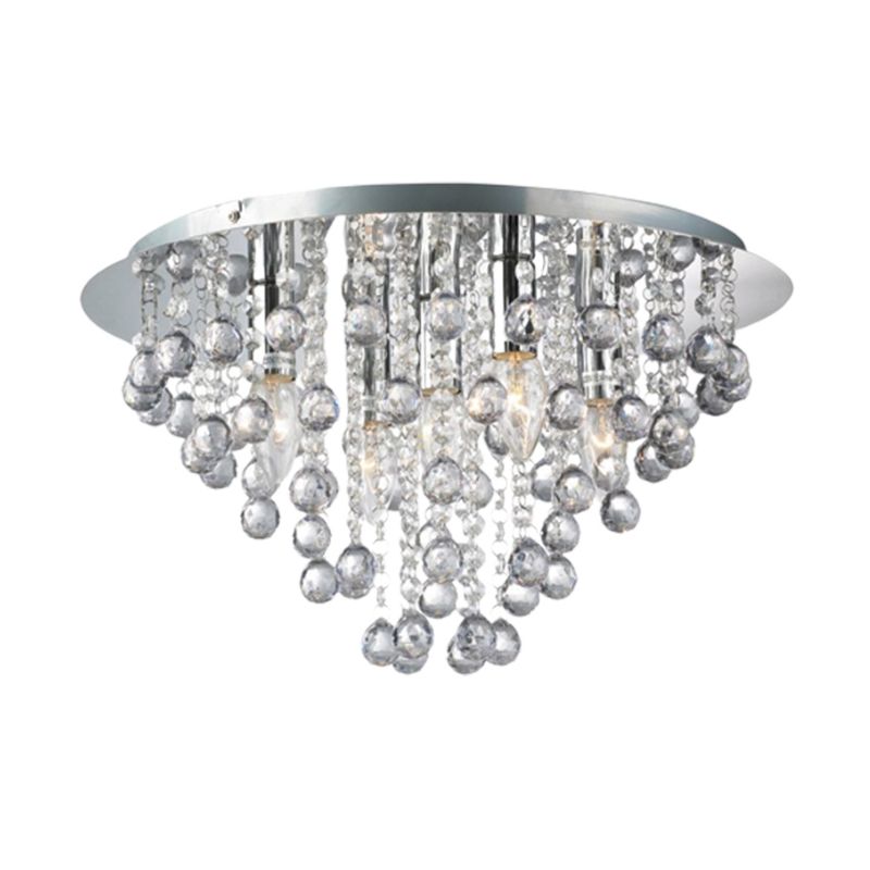 xr:d:DAF8l8mp5q0:10,j:2519056555453983534,t:24021215 Kristalna plafonska lampa RING-5R – Ø46 cm, 5xE14, akrilni kristali - Slika 1