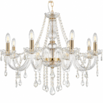Kristal Luster 8R Kristal staklo+Gold – Ø75cm