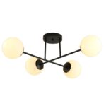 Plafonska lampa PEGAZ-2L+2L – 4xE27, crna + bela