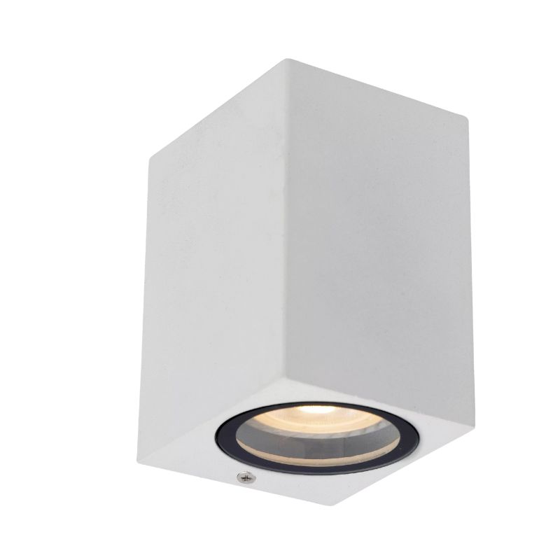 xr:d:DAF8UffV_ug:51,j:5481300255550959910,t:24022218 Spoljna zidna lampa QUADRO – 1xGU10 mat bela IP54 - Slika 1