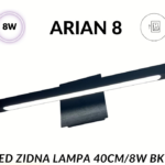 LED lampa za slike i ogledala ARIAN-8 – 8W crna