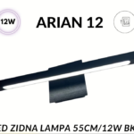 LED lampa za slike i ogledala ARIAN-12 – 12W crna