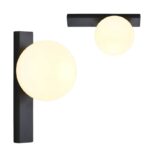 Zidna lampa PEGAZ-1L – 1xE27 crna/bela