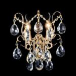 Zidna lampa KRISTAL LOOK – 2xE14 French Gold/kristal