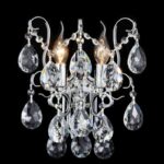Zidna lampa KRISTAL LOOK – 2xE14 hrom/kristal